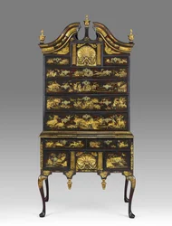 Hoge ladekast uit Boston, Massachusetts, 1730-60